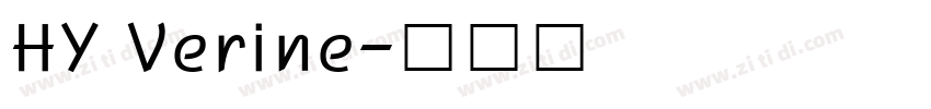 HY Verine字体转换